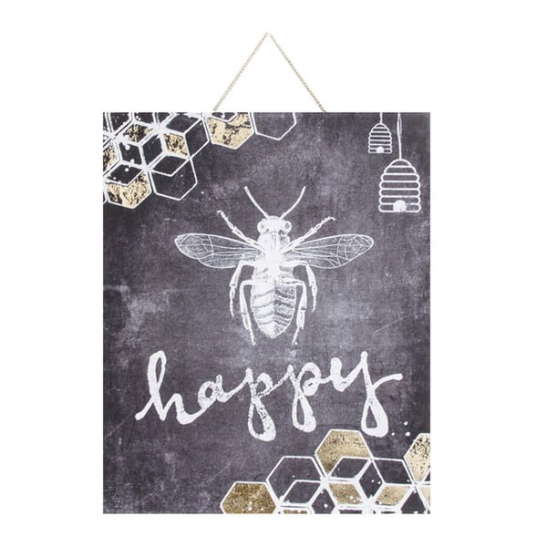 Bee Happy fali kép, 40 x 50 cm - Graham & Brown