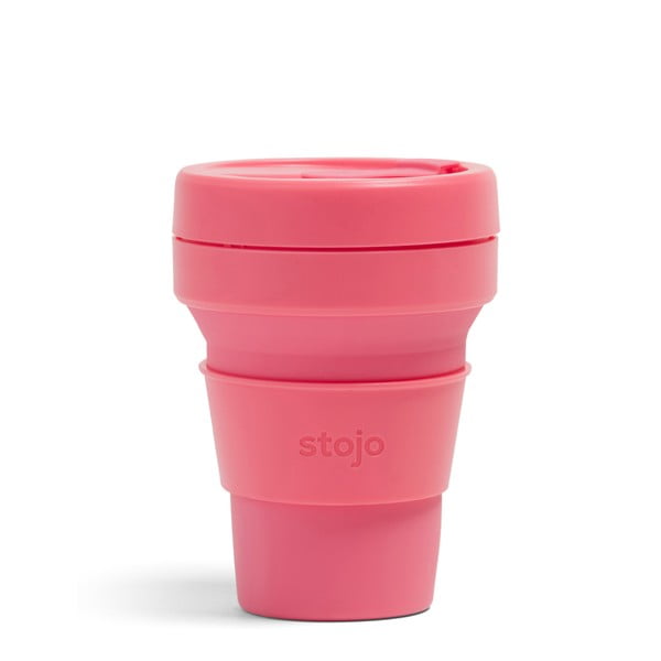 Pocket Cup Peony rózsaszín összecsukható utazópohár, 355 ml - Stojo