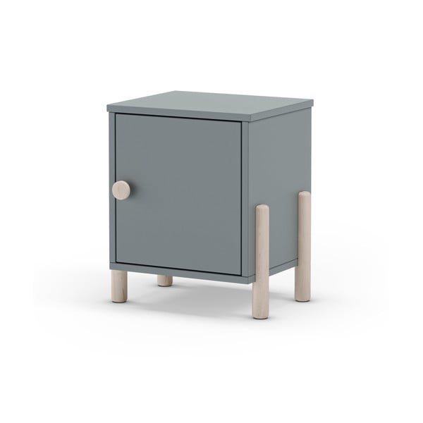 Szürkészöld borovi fenyő gyerek éjjeliszekrény Enola – Marckeric-image-3