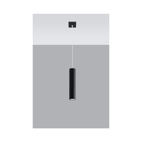 Fekete fém függőlámpa Castro – Sollux-image-2