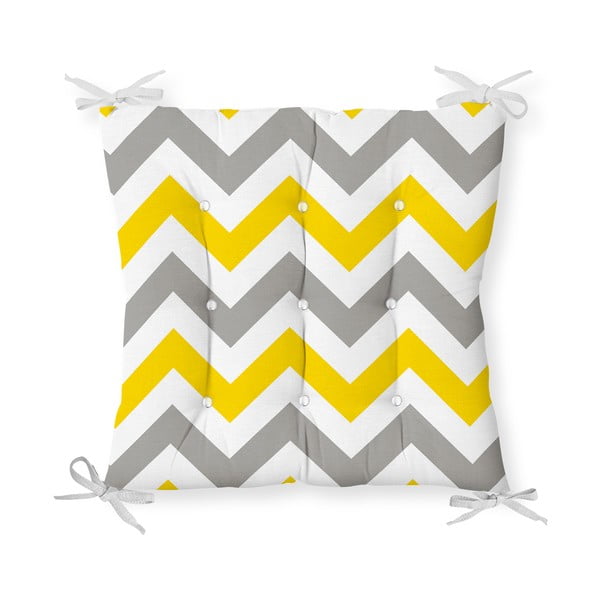 Yellow Zigzag székpárna, 40 x 40 cm - Minimalist Cushion Covers