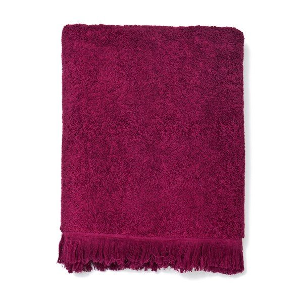 Bath borvörös pamut fürdőlepedőkészlet, 2 részes, 70 x 140 cm - Casa Di Bassi-image-1