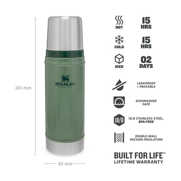 Zöld termosz bögrével 470 ml – Stanley-image-4