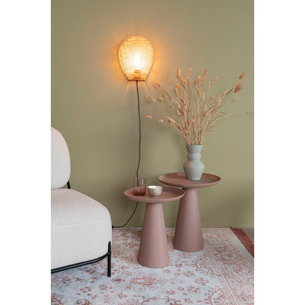 Fém kerek tárolóasztal ø 34,5 cm Ringar – White Label-image-1