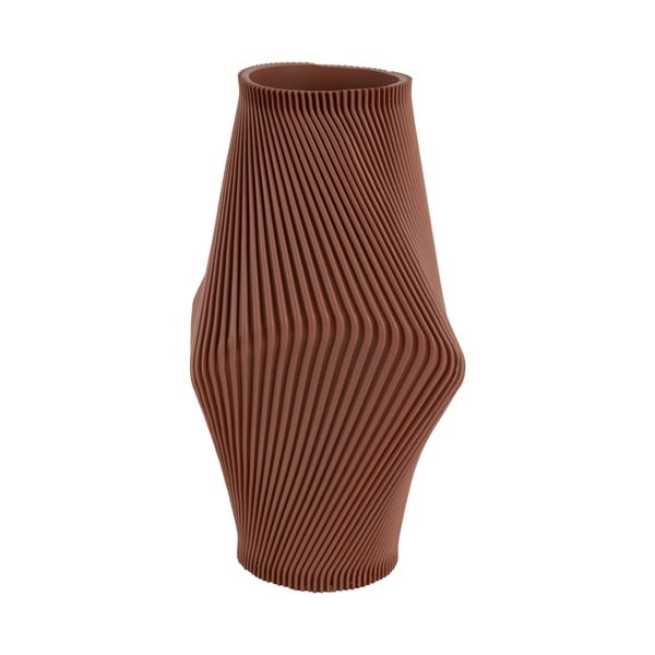 Barna poligyanta váza (magasság 30 cm) Twisted Rib – PT LIVING-image-2
