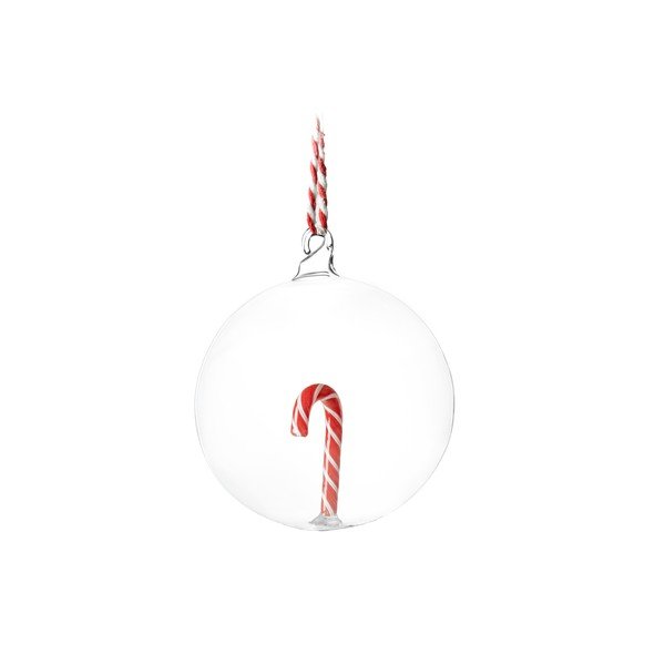 Üveg karácsonyfadísz 8 cm Candy Cane – Sass & Belle