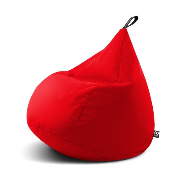Piros babzsákfotel Drop XL – So Soft?