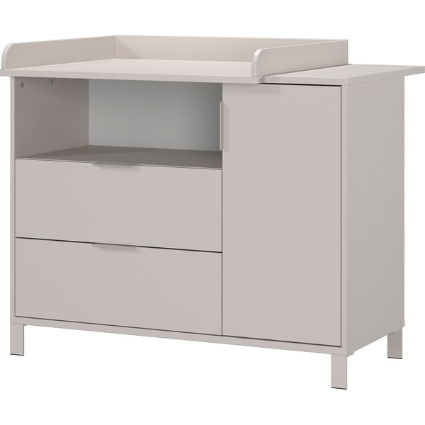 Krémszínű gyerek komód pelenkázó feltéttel 115x102x77 cm Alkmaar – Germania-image-3