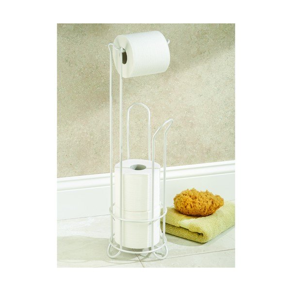 Fehér acél WC-papír tartó állvány Classico – iDesign-image-4