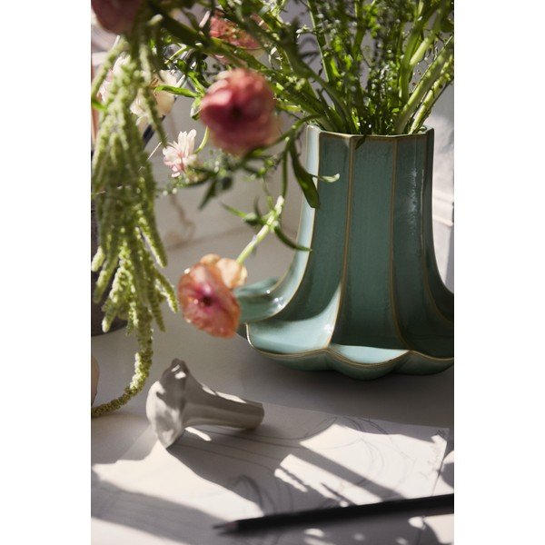 Világoszöld kerámia váza (magasság 20,5 cm) Kantarel – Kähler Design-image-2