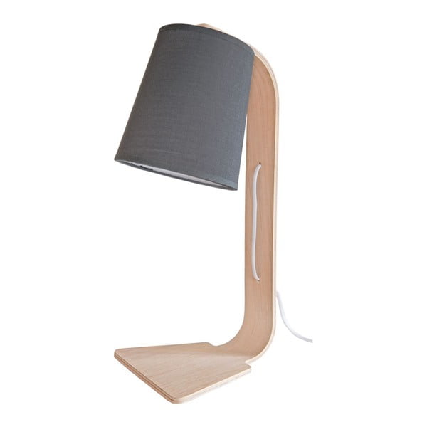 Fado asztali lámpa szürke búrával - Vox