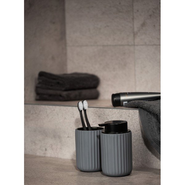 Belluno szürke kerámia fogkefetartó pohár - Wenko-image-1