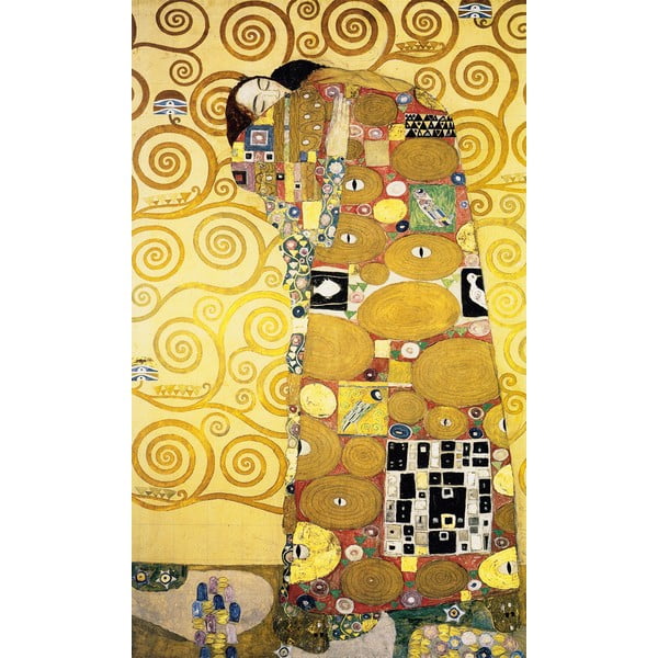 Reprodukciós kép 50x80 cm Fulfilment, Gustav Klimt – Fedkolor