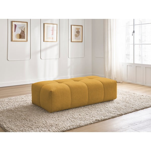 Mustársárga zsenília lábtartó Everest – Bobochic Paris-image-1