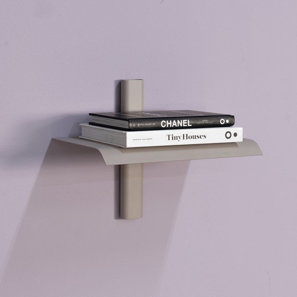 Szürkésbarna fém fali polc 28 cm Hola – Spinder Design-image-1