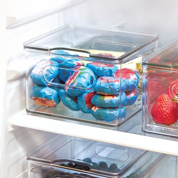 Átlátszó tárolódoboz fedéllel, 15,2 x 15,2 x 10,8 cm - iDesign The Home Edit-image-1