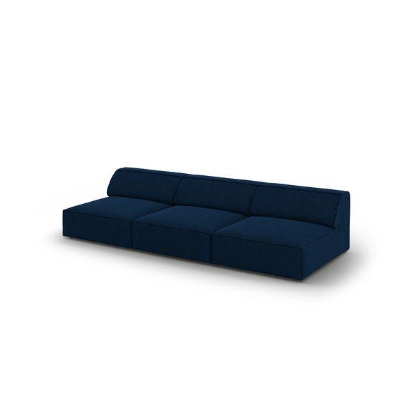 Sötétkék bársony kanapé 240 cm Jodie – Micadoni Home-image-4