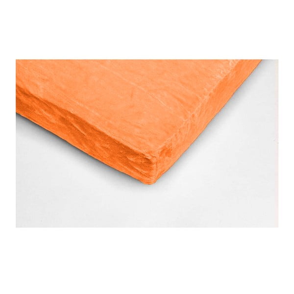 Narancssárga mikroplüss lepedő, 90 x 200 cm - My House