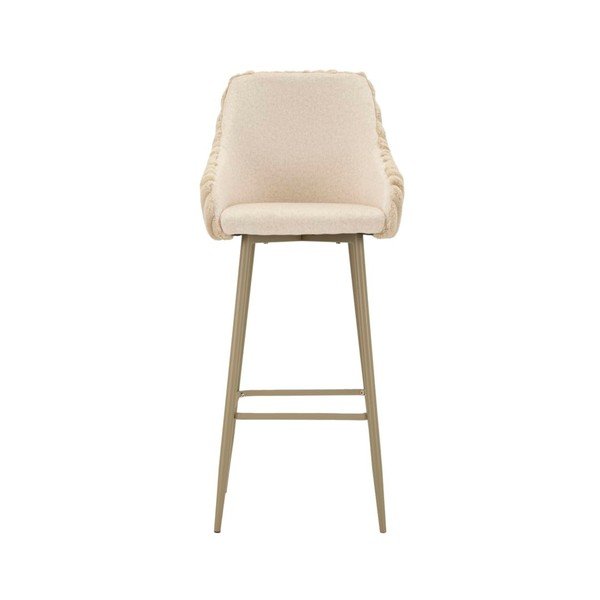 Krémszínű kárpitozott karfás bárszék szett 2 db-os (ülésmagasság 78 cm) Alaska – Mauro Ferretti-image-2