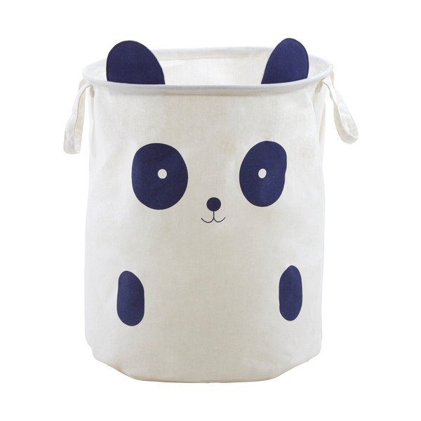 Fehér textil játéktároló kosár ø 38x48 cm Mimo Panda Face – Premier Housewares