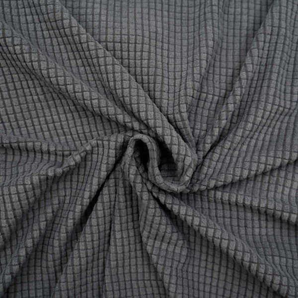 Antracitszürke háromszemélyes gumis kanapé huzat Sacha – douceur d'intérieur-image-1