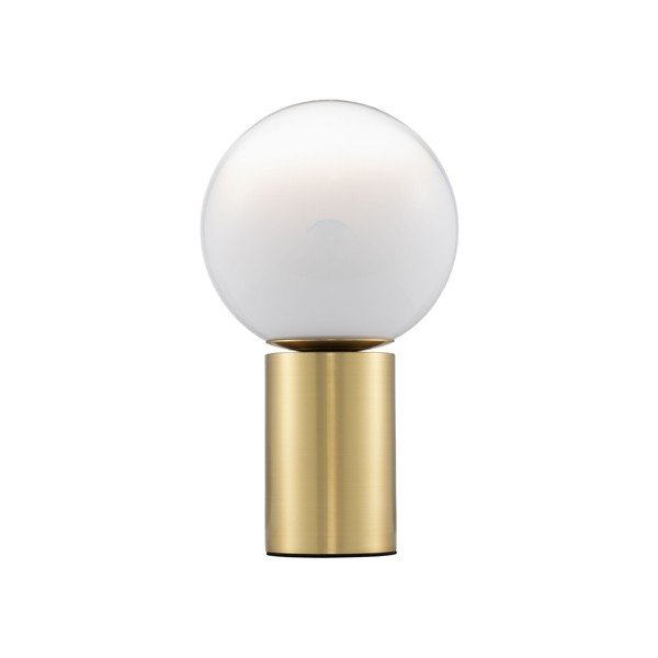 Fehér-aranyszínű üveg asztali lámpa (magasság 35,5 cm) Vita – Nova Luce