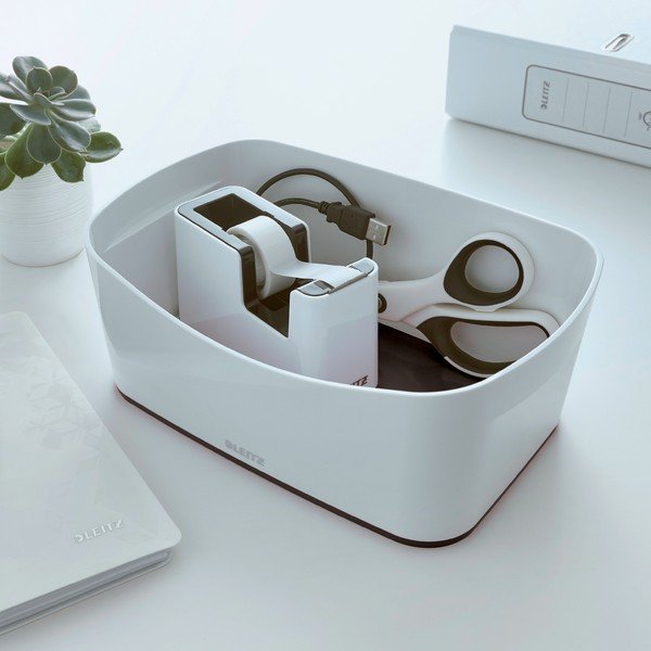 MyBox fehér-fekete asztali tárolódoboz, hossz 24,5 cm - Leitz-image-1