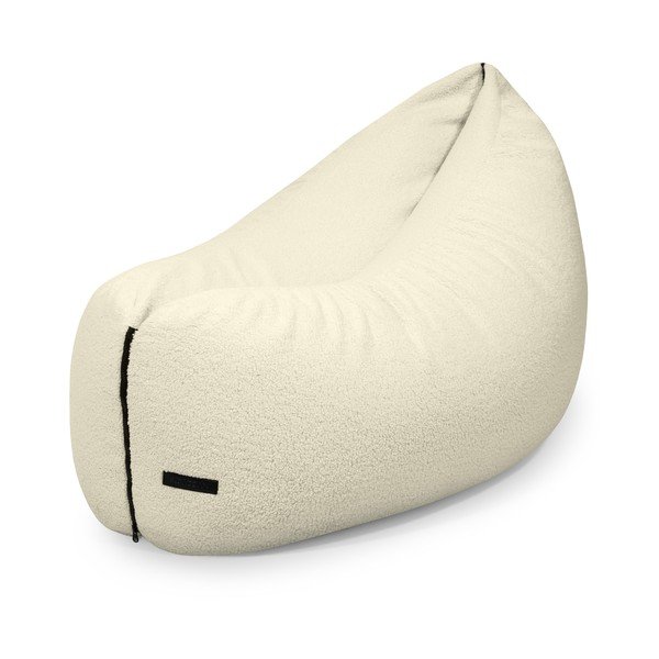 Krémszínű buklé gyerek babzsákfotel Clip Clap 115 – SLOWDOWN