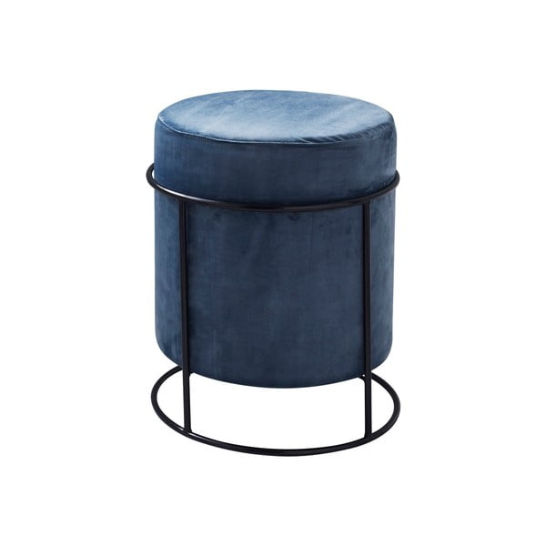 Stack kék kárpitozott puff, ⌀ 37 cm - Native-image-2