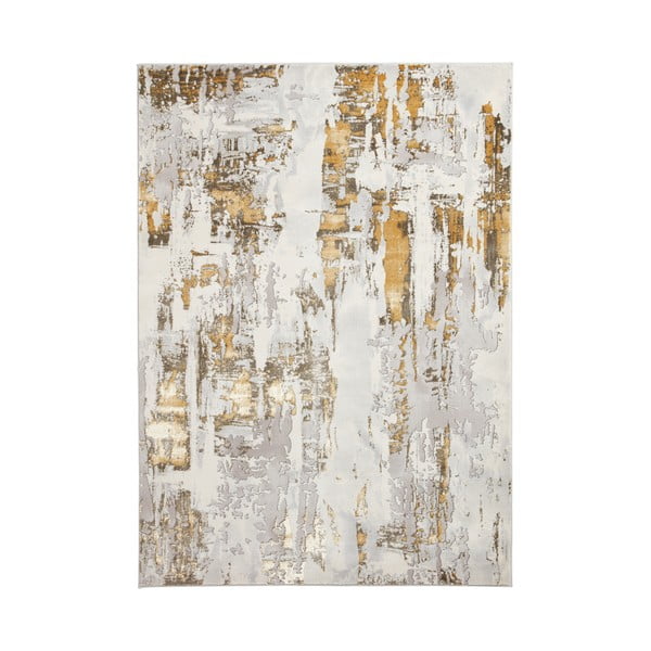 Világosszürke-aranyszínű szőnyeg 80x150 cm Apollo – Think Rugs