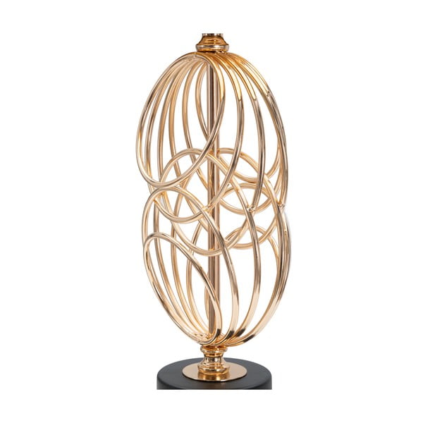 Fekete-aranyszínű asztali lámpa textil búrával (magasság 58,5 cm) Circly – Mauro Ferretti-image-4