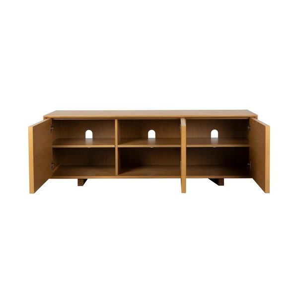 Natúr színű kőrisfa TV-állvány 160x54x42 cm Raster – Zuiver-image-2