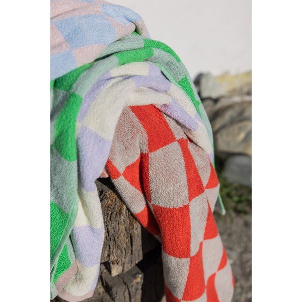 Narancssárga-bézs frottír bio pamut törölköző szett 2 db-os 40x55 cm Retro – Mette Ditmer Denmark-image-2