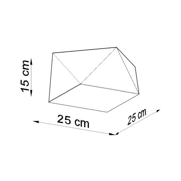 Fehér mennyezeti lámpa 25x25 cm Koma – Sollux-image-4