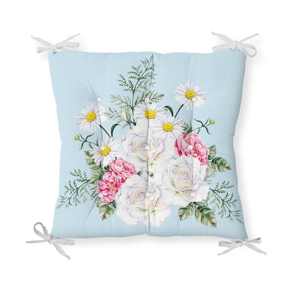 Spring Flowers pamut keverék székpárna, 40 x 40 cm - Minimalist Cushion Covers