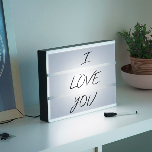 Cinema Box világító tábla, filccel és betűkkel - InnovaGoods-image-1