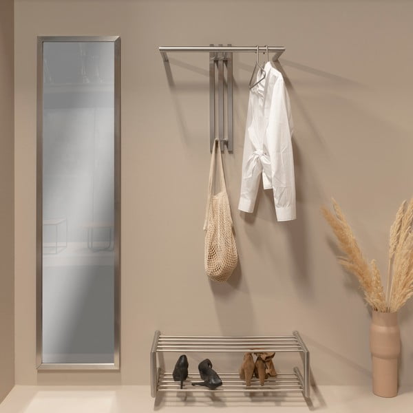 Ezüstszínű fém fali fogas 65 cm Senza – Spinder Design-image-1