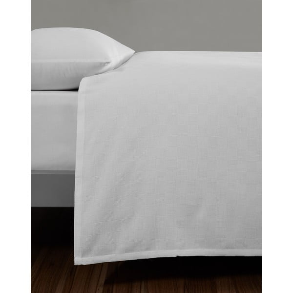 Fehér pamut ágytakaró franciaágyra 200x230 cm Plain – Mijolnir-image-3