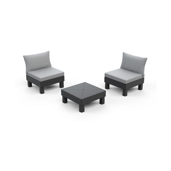 Szürke kétszemélyes kerti lounge szett Cantara – Keter-image-2