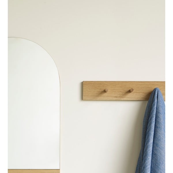 Natúr színű tölgyfa fali fogas Folk – Hübsch-image-1