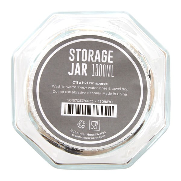 Hexagonal tárolóedény, 1,3 l - Premier Housewares-image-2