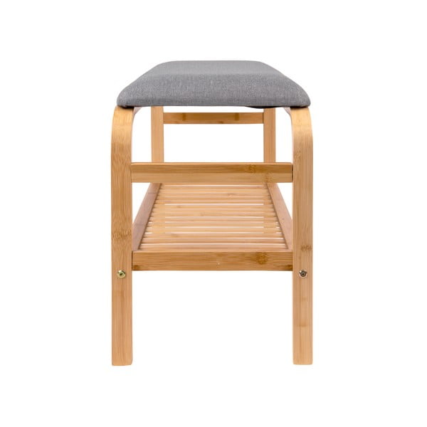 Natúr színű bambusz ülőkés cipőtartó Dure – Leitmotiv-image-1