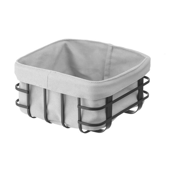 Fekete-szürke péksüteményes kosár textil béléssel, 19 x 19 cm - Hendi-image-2