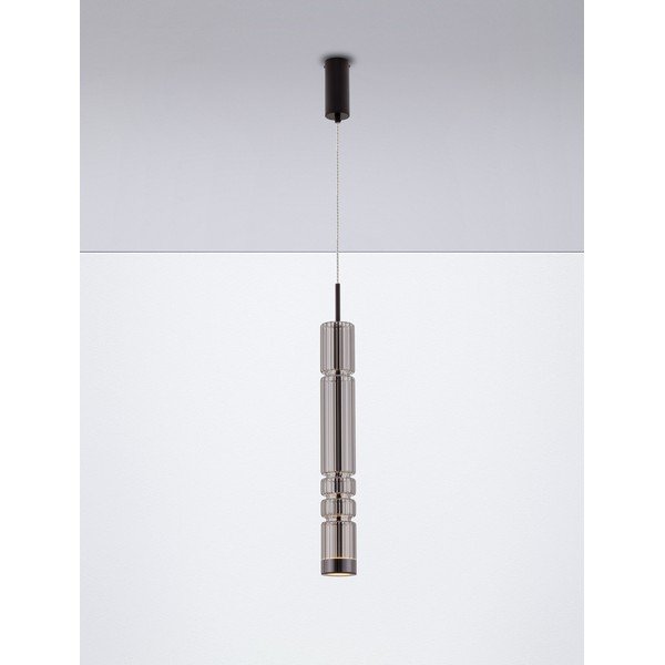 Szürke üveg LED függőlámpa ø 8 cm Bento – Nova Luce-image-4