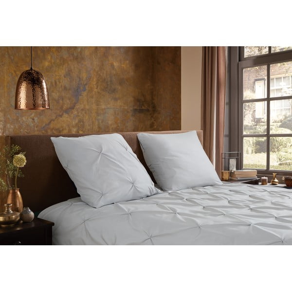 Szürke egyszemélyes hosszabbított mikroszálas ágyneműhuzat 140x220 cm Pure Elegance – Good Morning-image-1