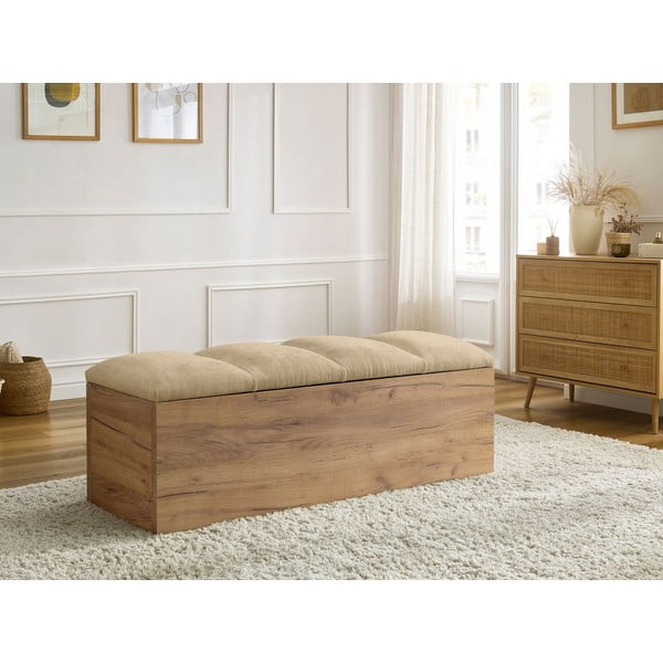 Bézs-natúr színű pad Kumo – Bobochic Paris-image-1