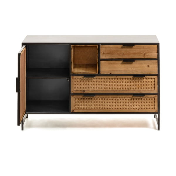 Kyoko fekete-barna komód - Kave Home-image-4