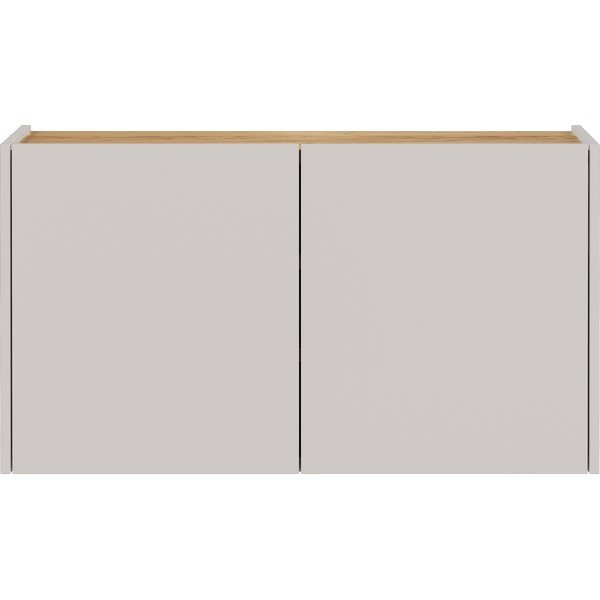 Krémszínű függő szekrény tölgyfa dekorral 93x52x29 cm Libbiano – Germania-image-2