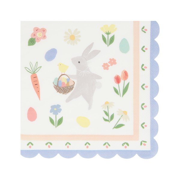 Papír szalvéta szett 16 db-os Easter Bunny – Meri Meri