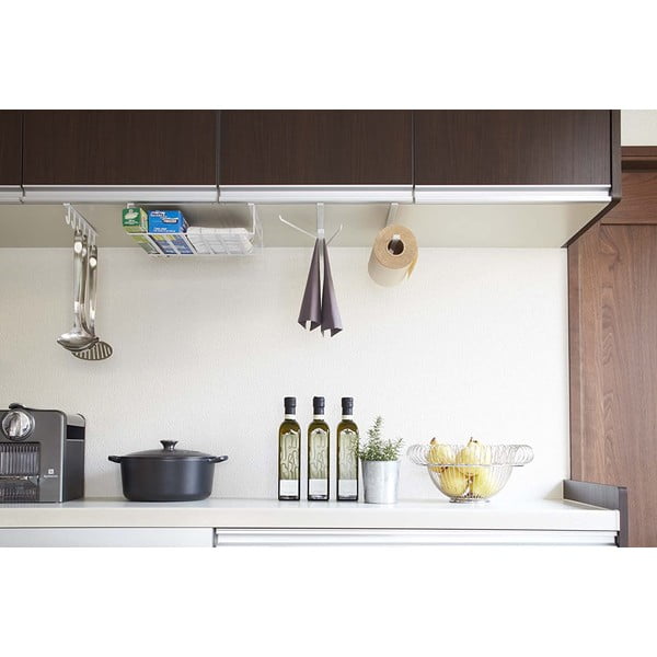 Tower fehér függő konyhai papírtörlő tartó - Yamazaki-image-2